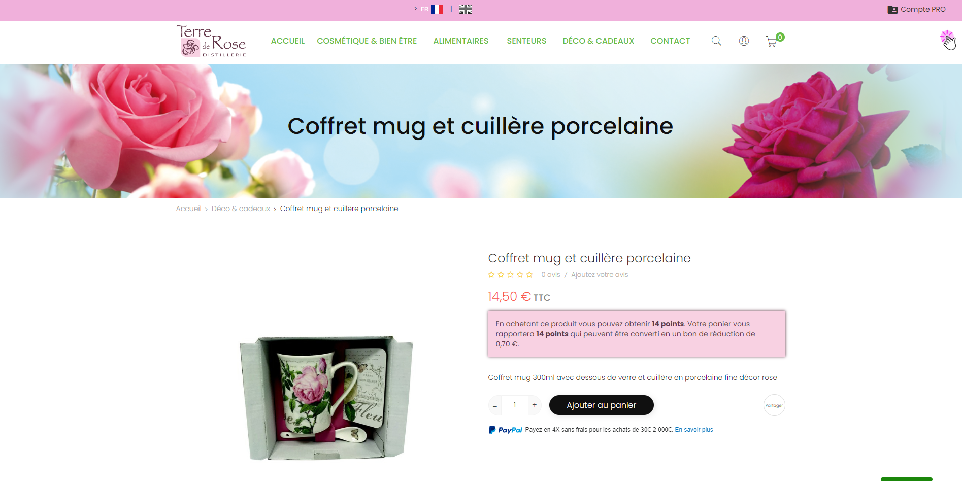 Fiche produit Terre de Rose