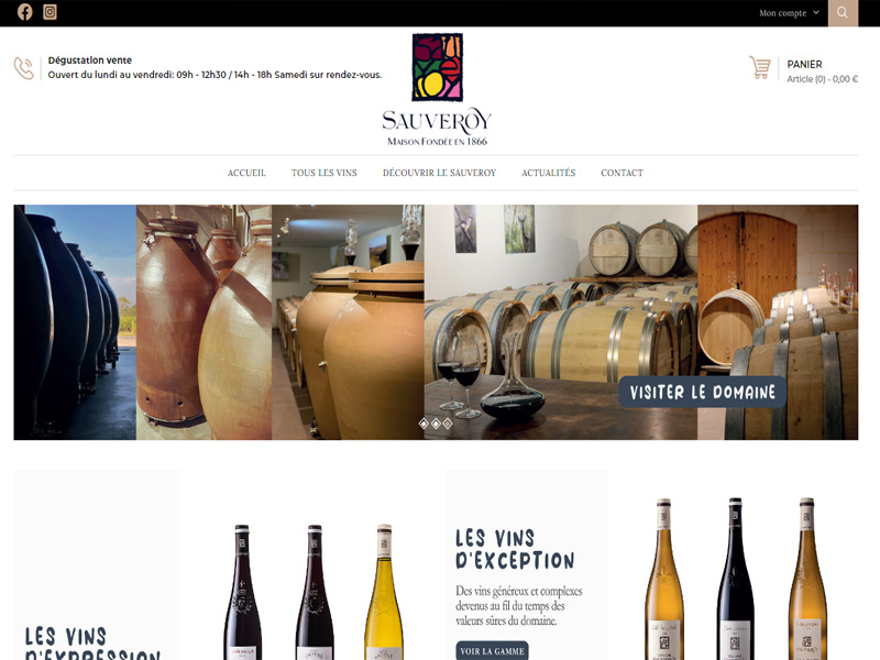 domaine sauveroy web design