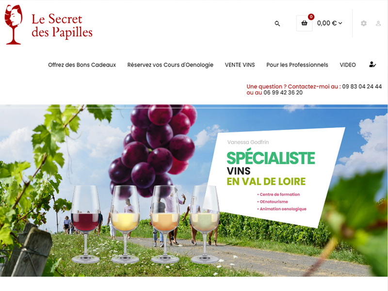 Secret des papilles- refonte site